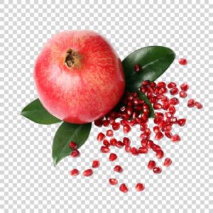 Big Pomegranate With Pomegranate Seeds PNG