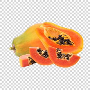 Close Up Of Delicious Sliced Papayas PNG