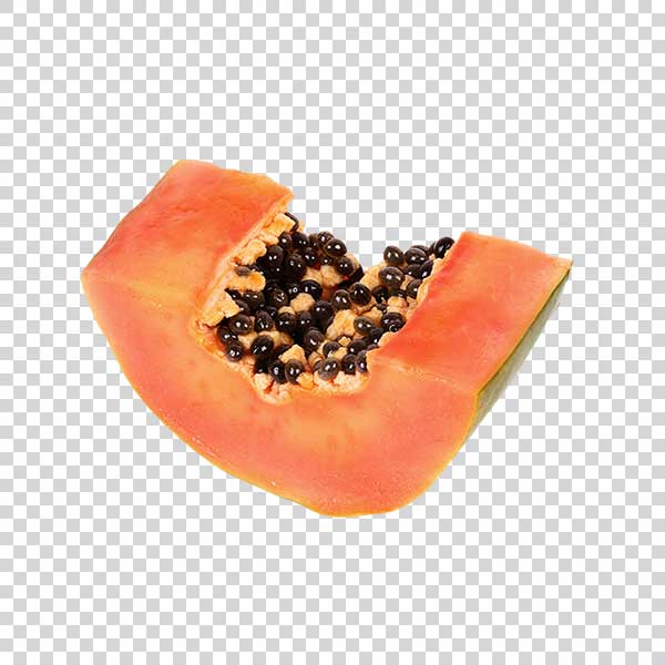 Delicious Big Papaya Slice PNG