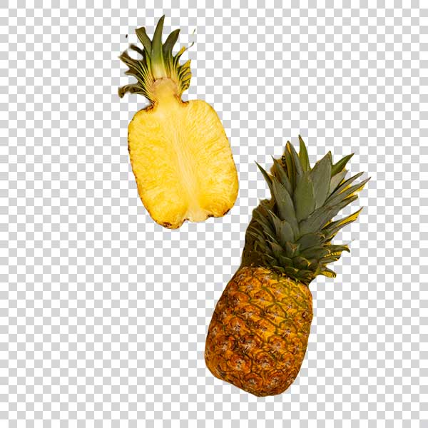 Delicious Pineapple Cut In Half PNG