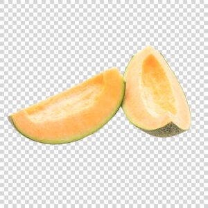 Fresh Cantaloupe Wedges PNG