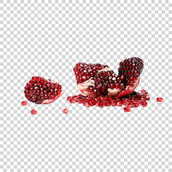 Fresh Pomegranate Slice And Seeds PNG