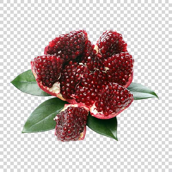 Fresh Pomegranate Slices PNG