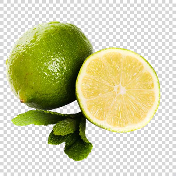 Limes With Green Leaves PNG