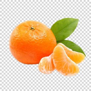 Photo Of Delicious Tangerines With Green Leaf PNG