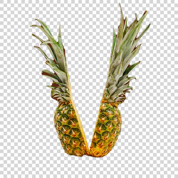 Pineapple Cut In Half PNG