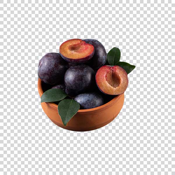 Ripe Plum Bowl PNG