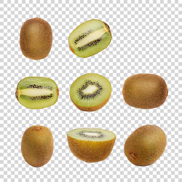 Set Of Fresh Kiwi Slices PNG