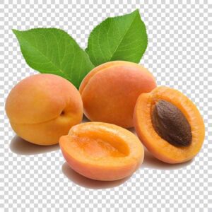 Tasty Apricots With Leaves PNG