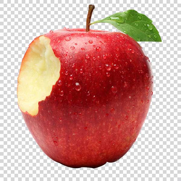 bitten red apple png