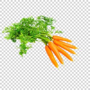 Delicious Carrots With Green Leaves Close Up PNG