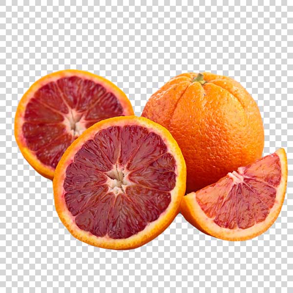 Delicious Red Sliced Oranges PNG