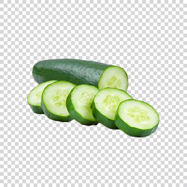 Delicious Sliced Cucumber PNG