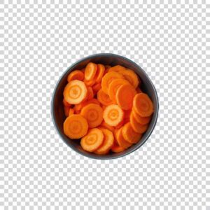 Fresh Carrot Slices Close Up PNG