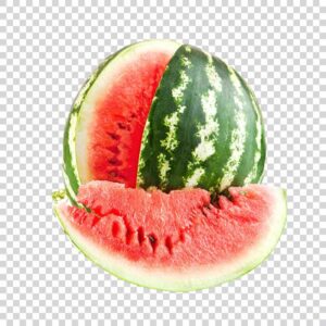 Front View Fresh Sweet Watermelons PNG