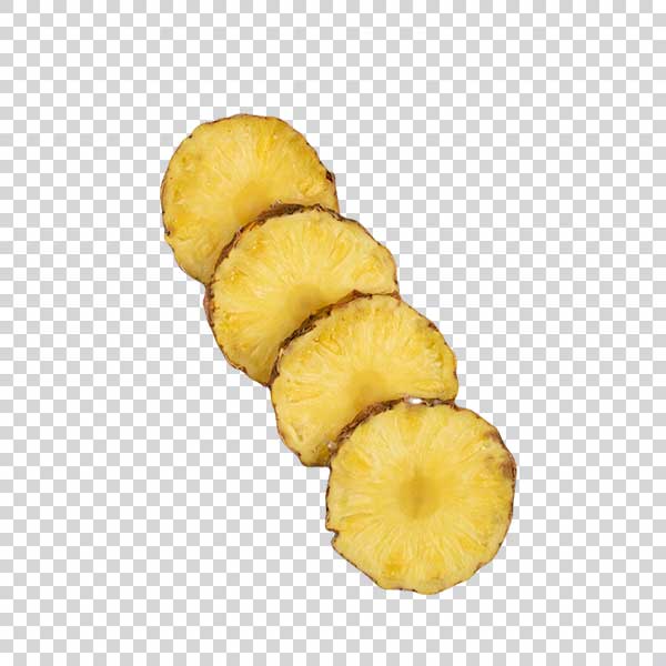 Juicy Appetizing Pineapple Slices PNG