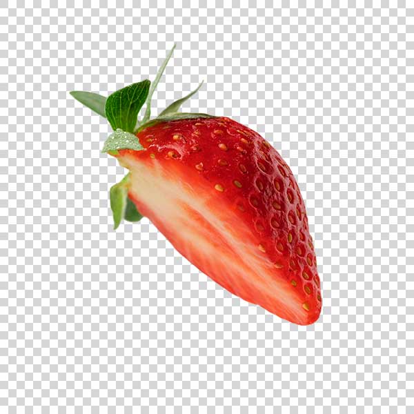 Minimal View Strawberry Fruit PNG