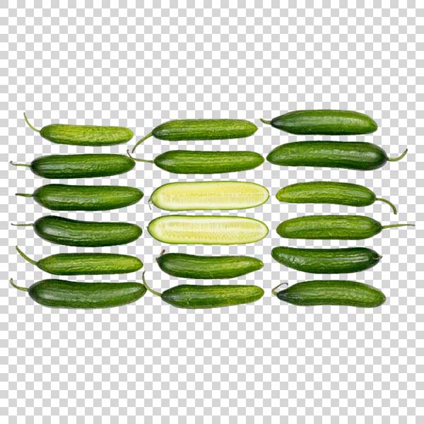 Top View Cucumber Sliced PNG