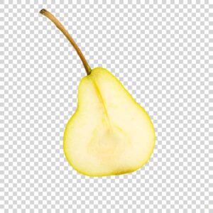 Top View Half Pear PNG