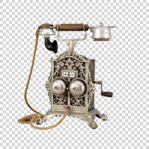 Antique Vintage Phone Close Up PNG