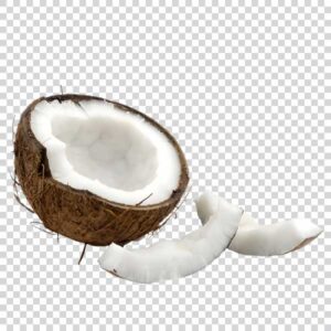 Appetizing Coconut Slices Transparent PNG