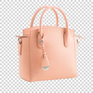 Attractive Elegance Luxury Pink Women Bag Front View PNG