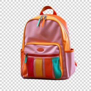 Beauty Colorful Backpack PNG