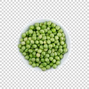 Bowl Of Natural Green Peas Closeup PNG