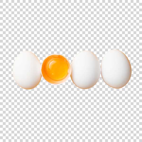 Close Up Of Four Tasty Eggs PNG