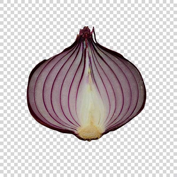 Close Up Of Ripe Onion Half Slice PNG