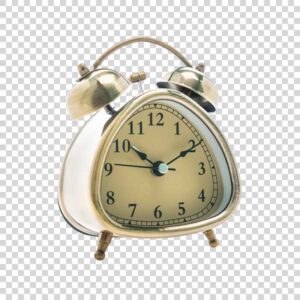 Close Up Of Vintage Alarm Clock PNG