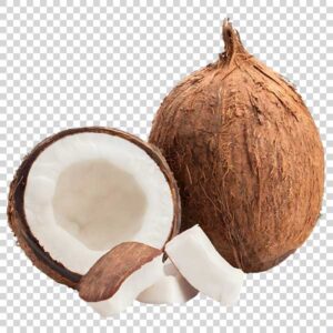 Delicious Coconuts Slices Close Up PNG