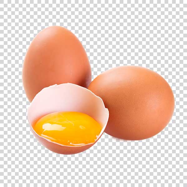 Fresh Big Eggs Front View PNG