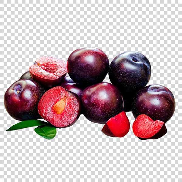 Natural Ripe Plums Close Up PNG