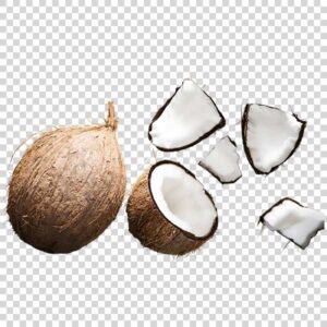 Photo Of Fresh Coconut Slices PNG