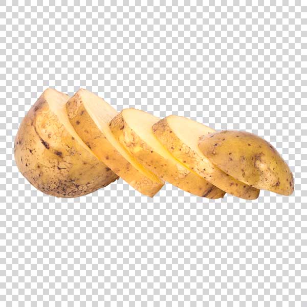 Photo Of Fresh Sliced Potatoes PNG