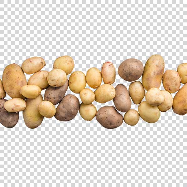 Photo Of Organic Potatoes Top View PNG