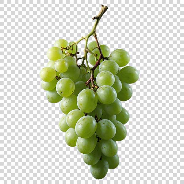 Portrait Of Appetizing Green Grapes PNG