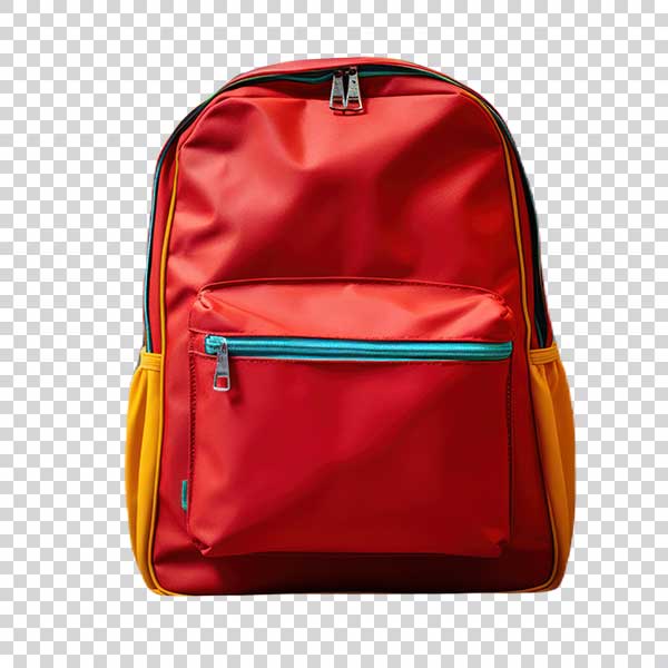 Red School Backpack PNG