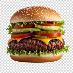 Shot Of Fresh Homemade Hamburger PNG