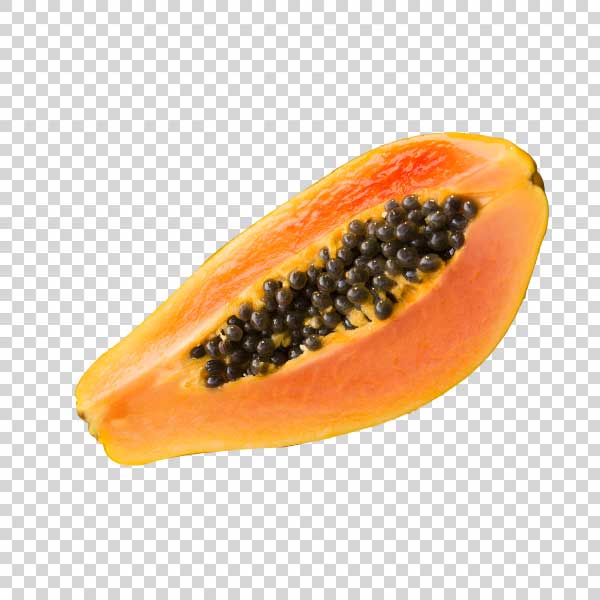 Shot Of Fresh Tasty Papaya Slice PNG