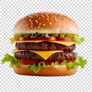 Shot Of Tasty Meat Burger PNG