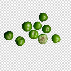 Tasty Sour Green Plums Top View PNG