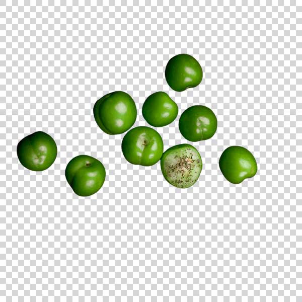 Tasty Sour Green Plums Top View PNG