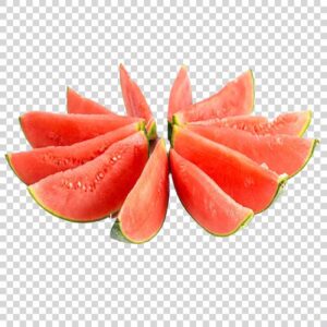 Tasty Watermelon Slices Close Up PNG