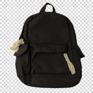 Top View Of Black Backpack PNG