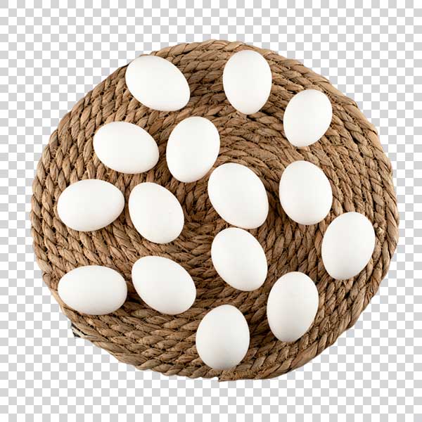 Top View Of Fresh Big Eggs PNG