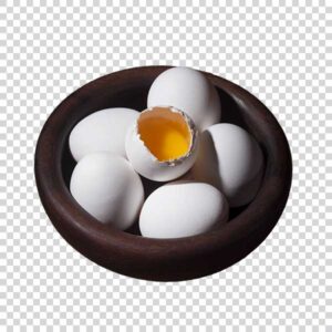 White Eggs With Yolk Front View PNG