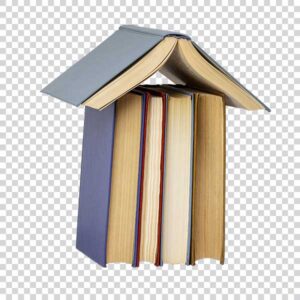 Arrangement Of Books Like House Transparent Shot PNG