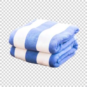 Beautiful White And Blue Towel Transparent PNG